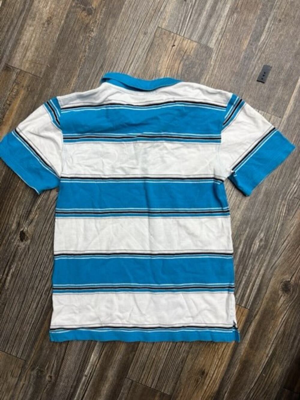 Southpole Striped Polo Shirt Youth 14-16 Blue White Y2K - Picture 2 of 5
